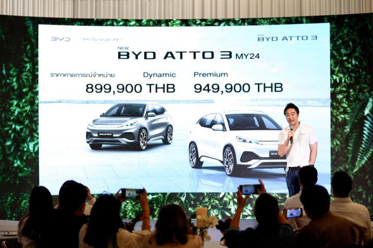 เรเว่ เปิดตัว New BYD ATTO 3 รุ่นปี 2024 ราคาสุดเร้าใจ พร้อมจัดเต็มแคมเปญงานบางกอก อินเตอร์เนชั่นแนล มอเตอร์โชว์ สำหรับรถยนต์ไฟฟ้า BYD ทุกรุ่น