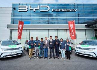 BYD จับมือ LINE MAN ส่งมอบรถ EV ขยายเครือข่าย LINE MAN RIDE
